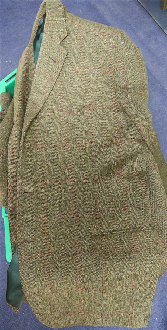 A vintage hunting jacket, shooting jacket and breeches